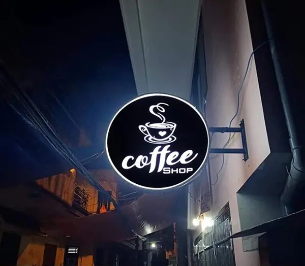 Biển Vẫy Cafe 3 biển vẫy cafe