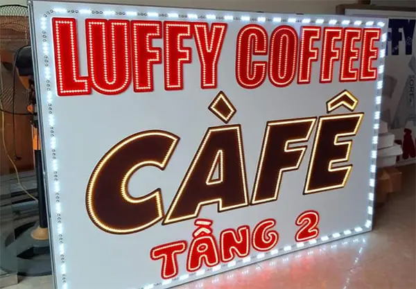 Biển Vẫy Cafe 7 biển vẫy led cafe