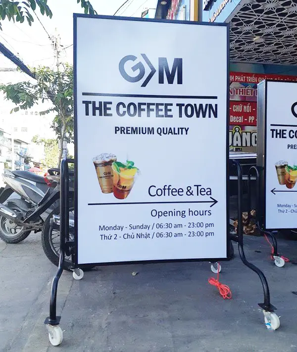 Biển Vẫy Cafe 14 biển vẫy đứng cafe