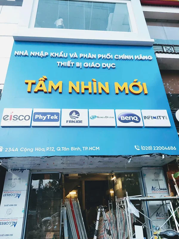 bảng hiệu chữ nổi alu